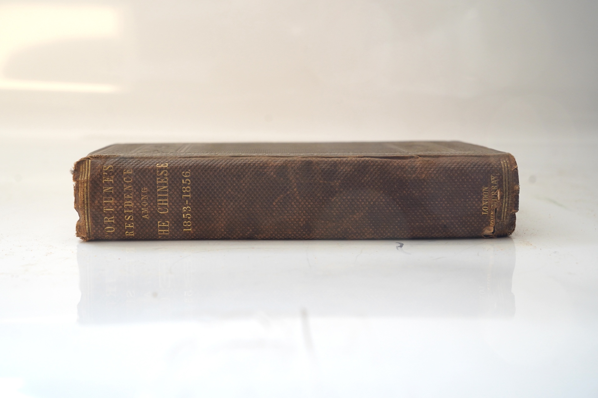 Fortune, Robert - A Residence among the Chinese, inland, on the coast and at sea being a narrative of adventures during a third visit to China from 1853 to 1856, 1st edition, John Murray, London, 1857